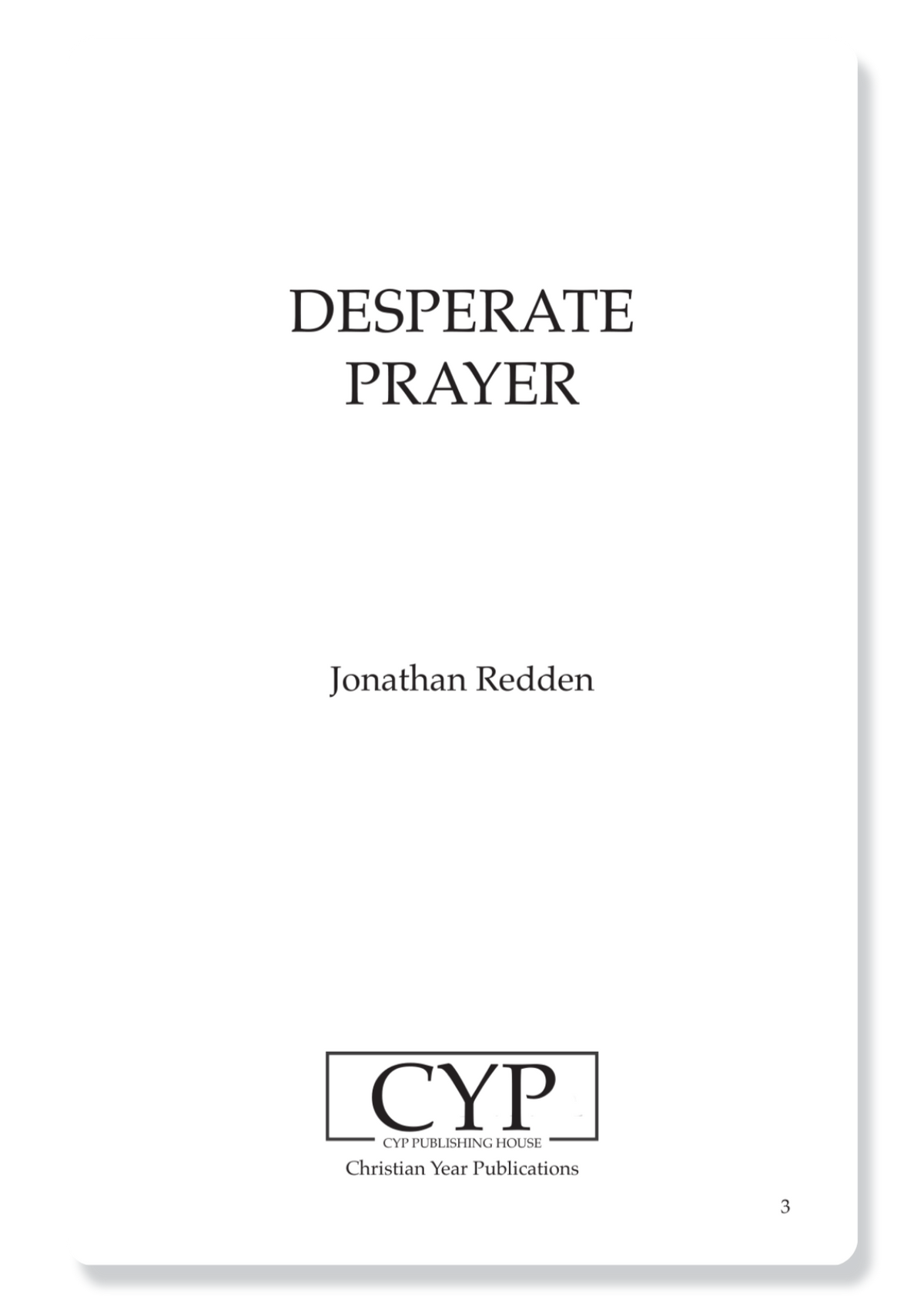 Desperate Prayer