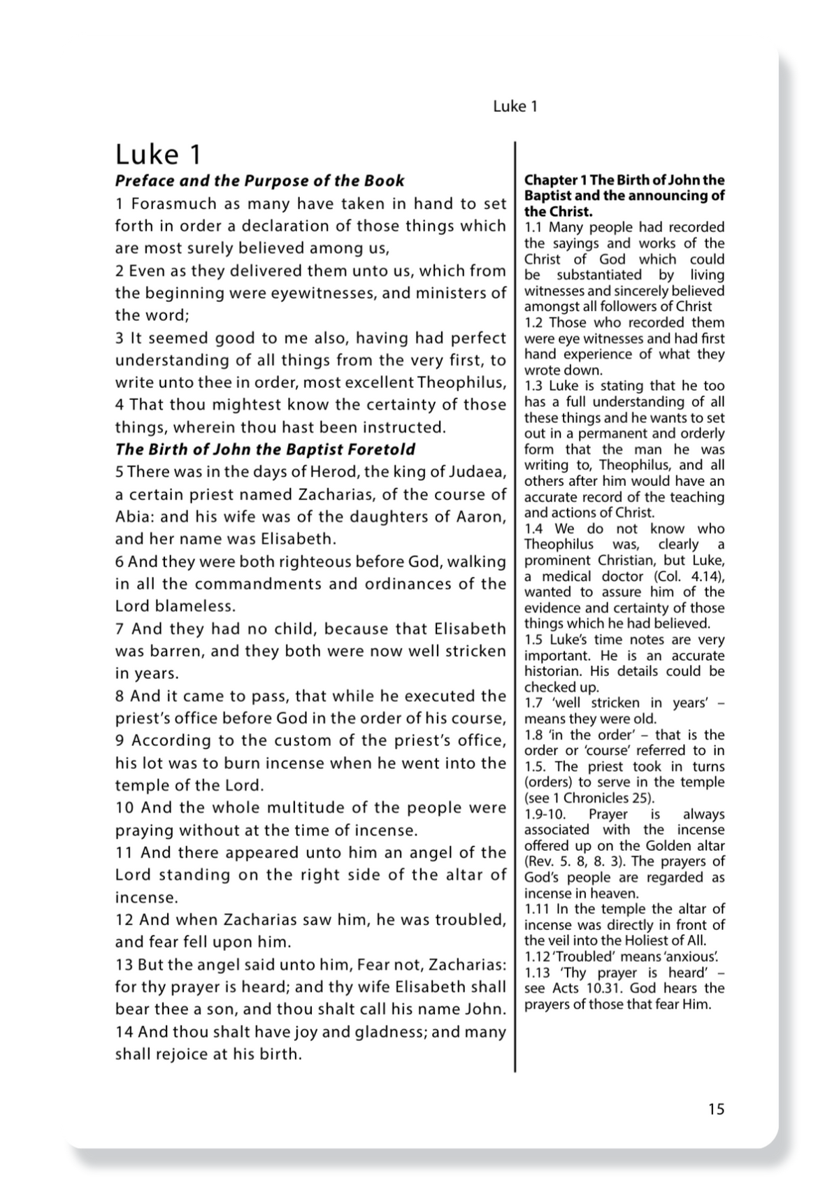 The Gospel of Luke, with Notes