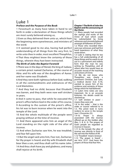 The Gospel of Luke, with Notes