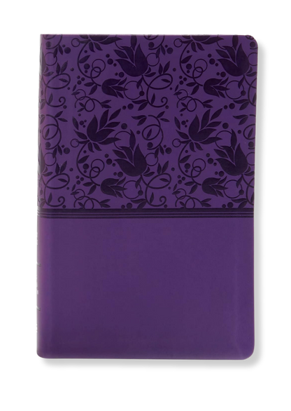 KJV Large Print Personal Size Reference Bible, Leathertouch (Purple)