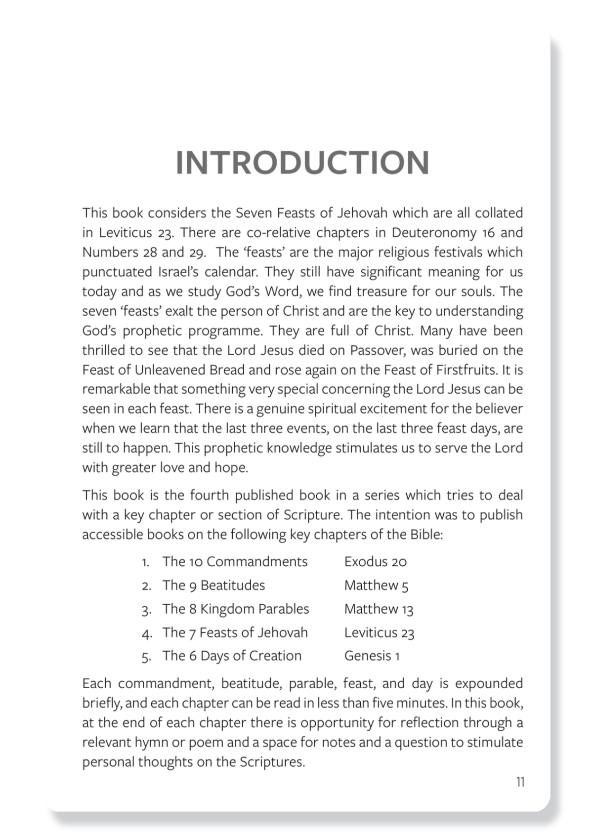 7 Feasts of Jehovah