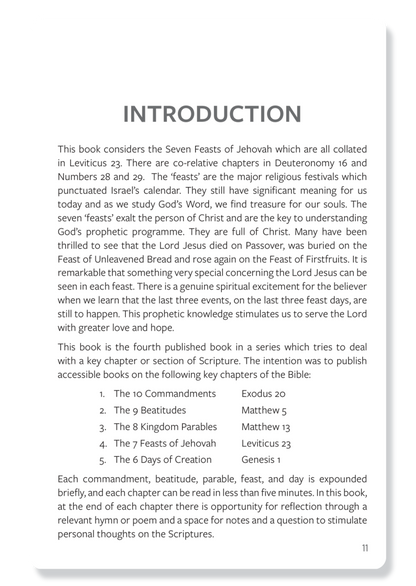 7 Feasts of Jehovah