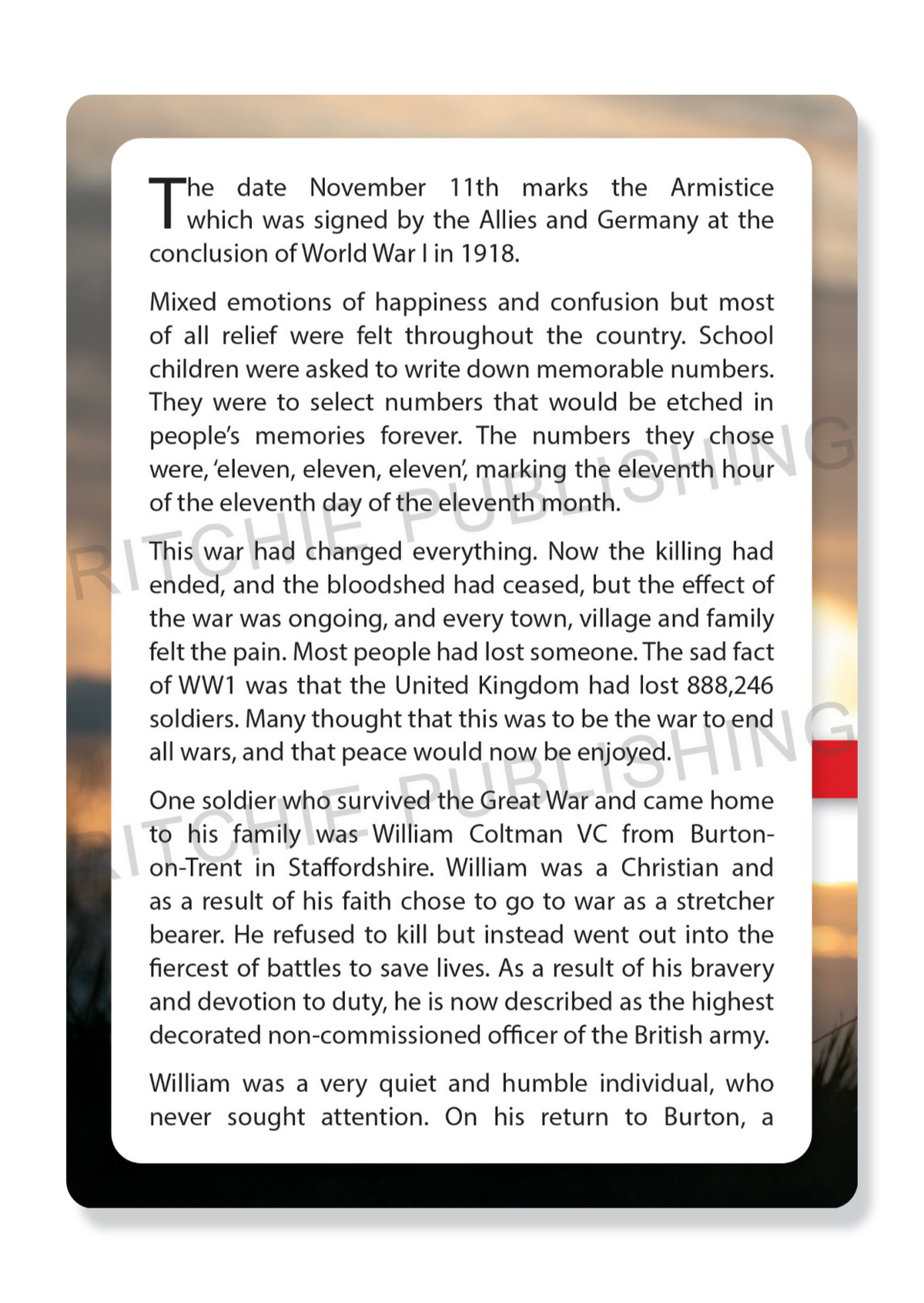 The Day The Guns Fell Silent