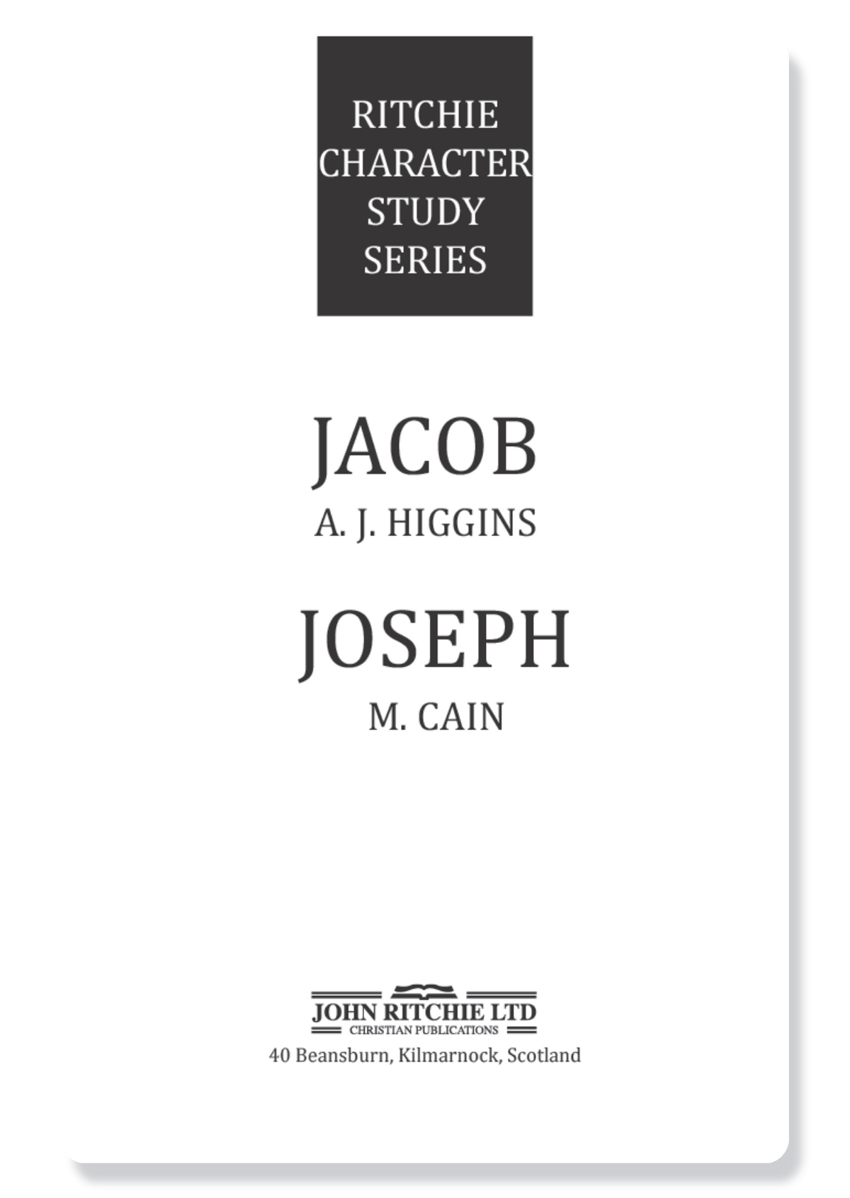 Jacob & Joseph