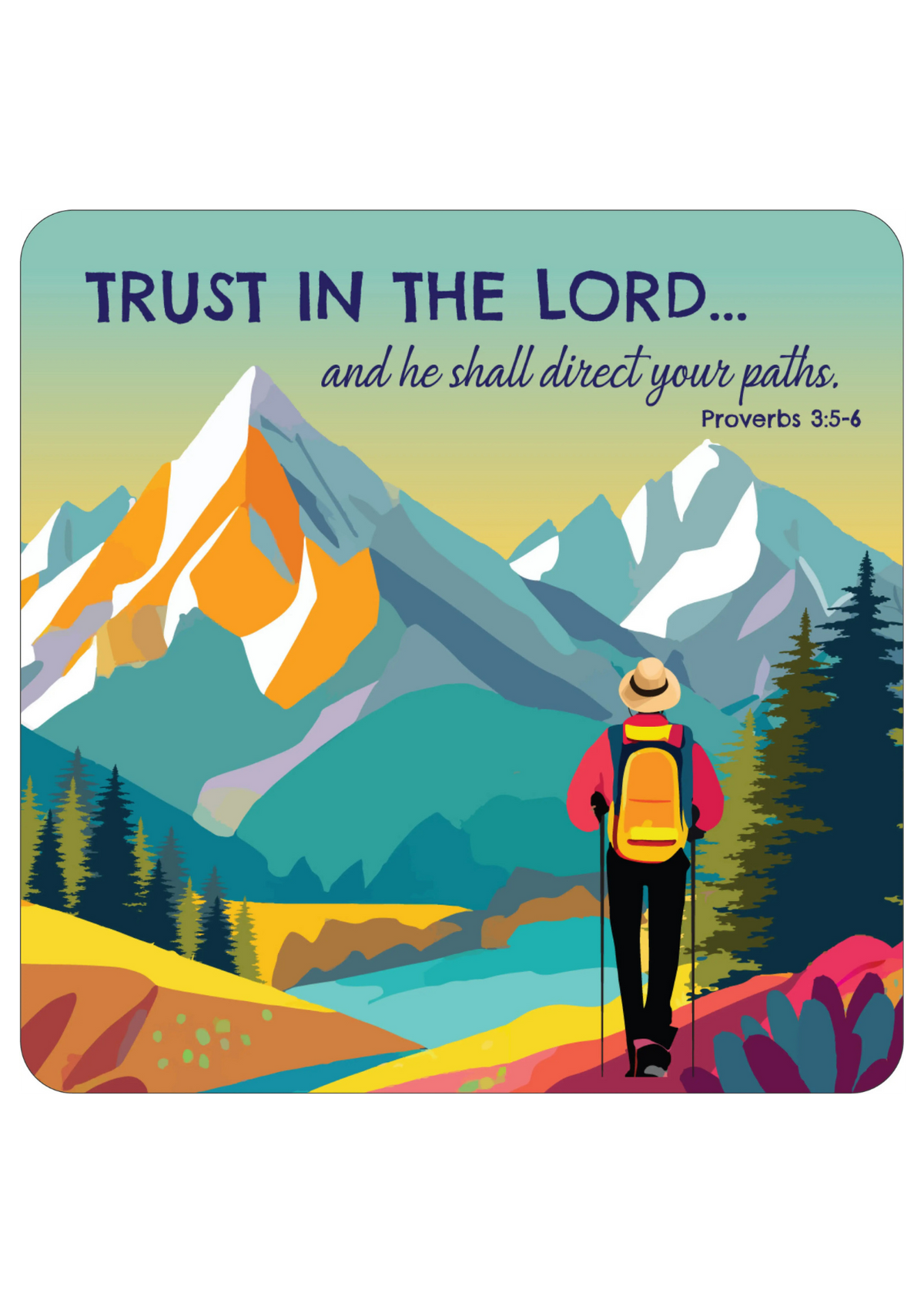 Trust In The Lord Christian Coaster