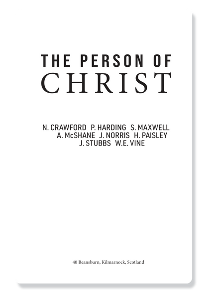 The Person Of Christ