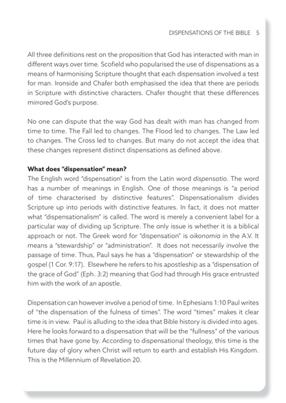 Book 8: The Dispensations