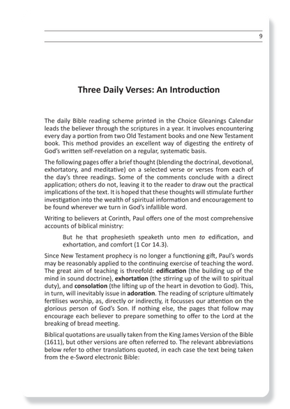 Three Daily Verses