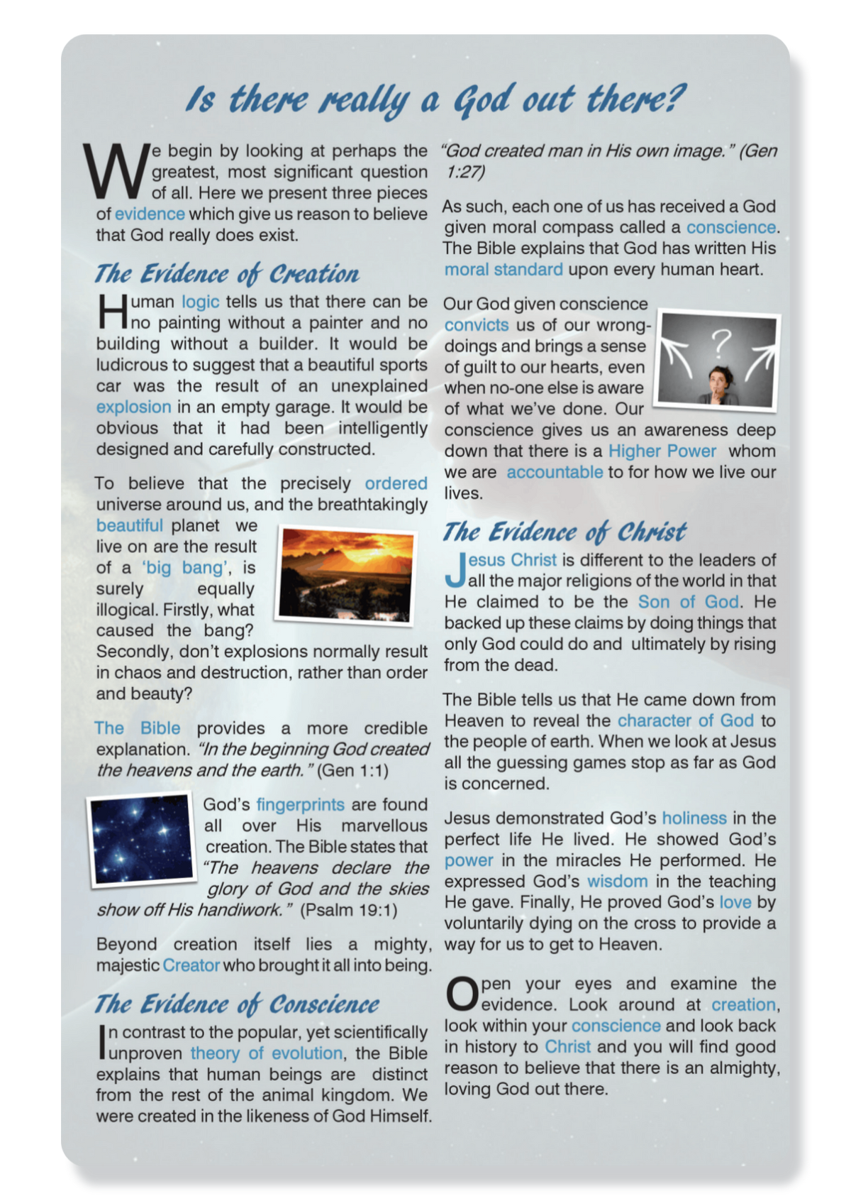 Considering Christianity