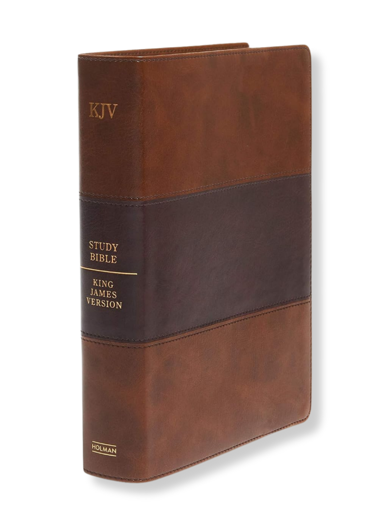 Holman KJV Study Bible, Full Colour Leather (Brown)