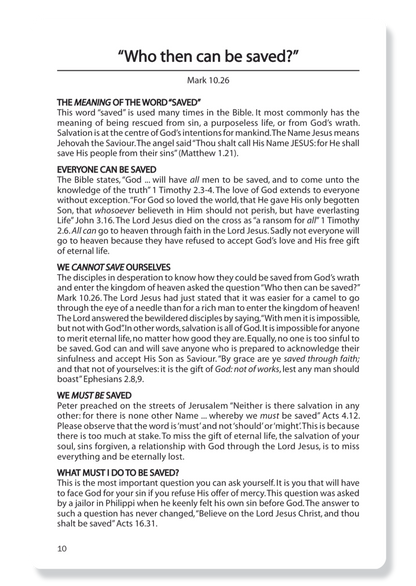The Gospel of Mark, with Notes
