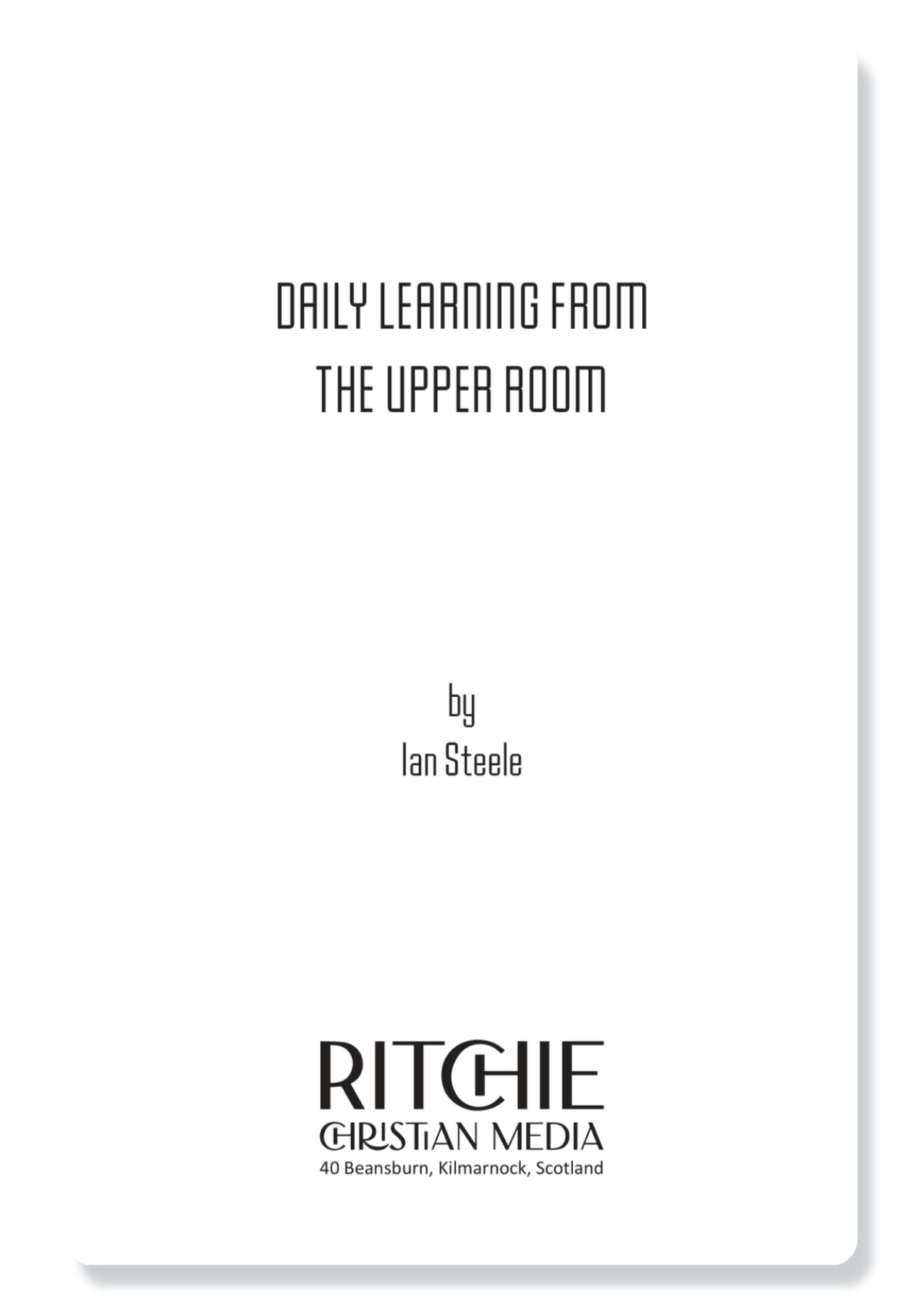 Daily Learning from the Upper Room