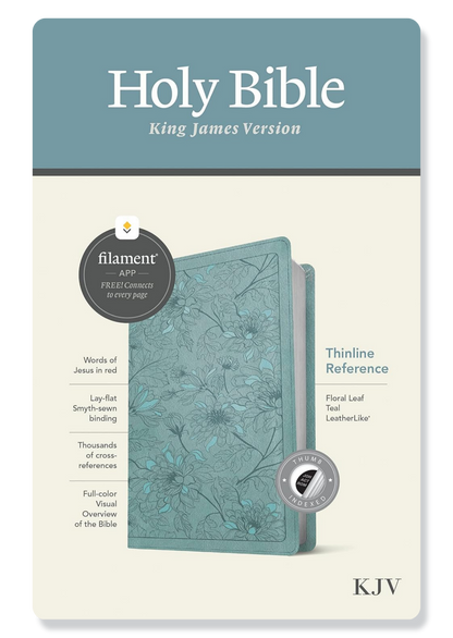 KJV Thinline Reference Bible (Teal, Filament App Enabled)