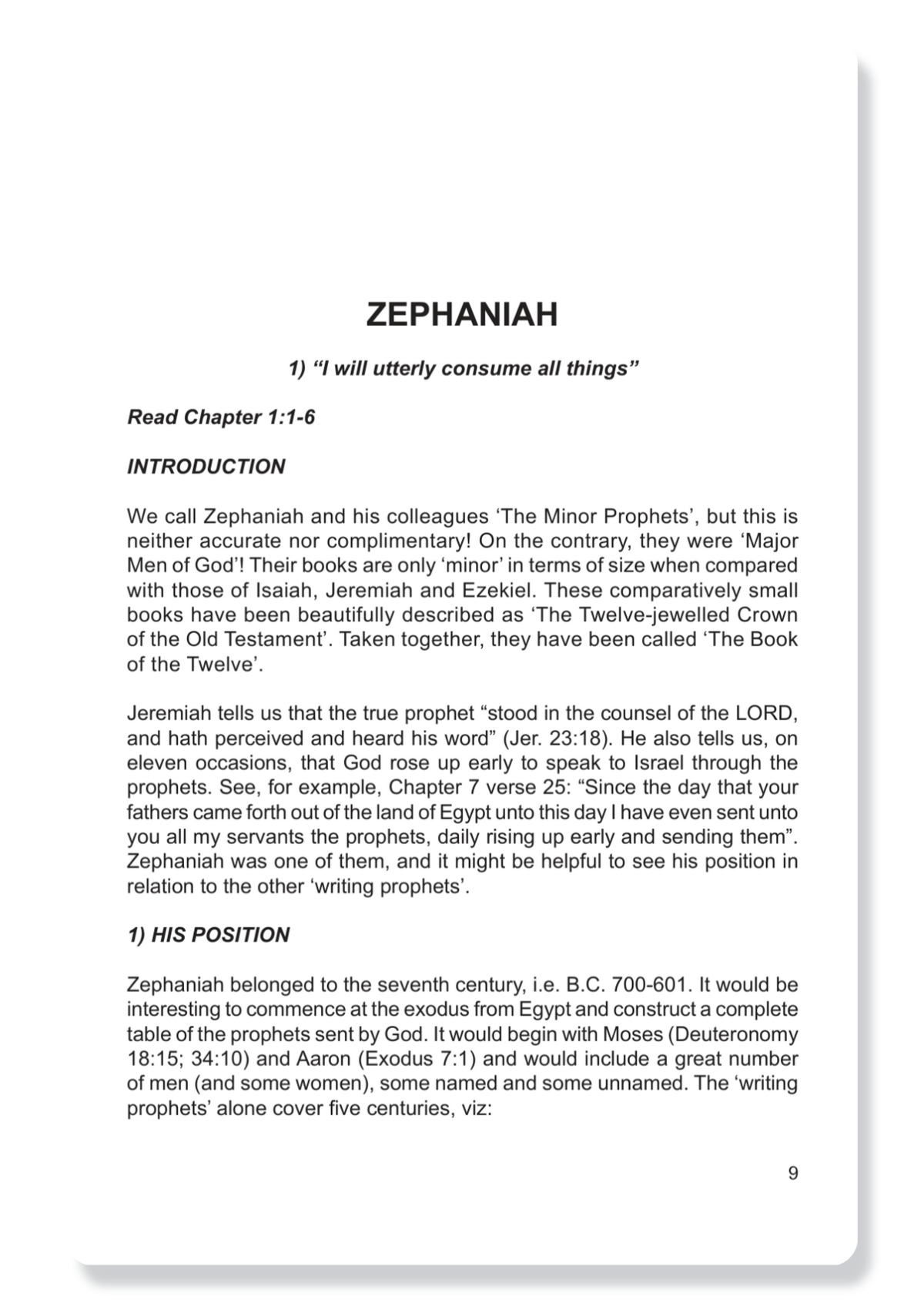Zephaniah, Haggai, Zechariah & Malachi