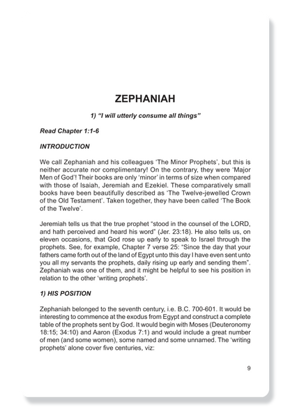 Zephaniah, Haggai, Zechariah & Malachi