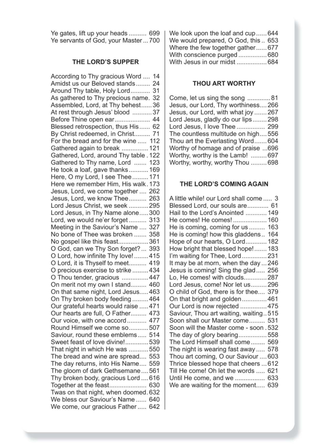 New Believer's Hymn Book