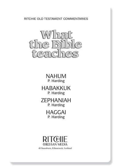 Nahum, Habakkuk, Zephaniah & Haggai
