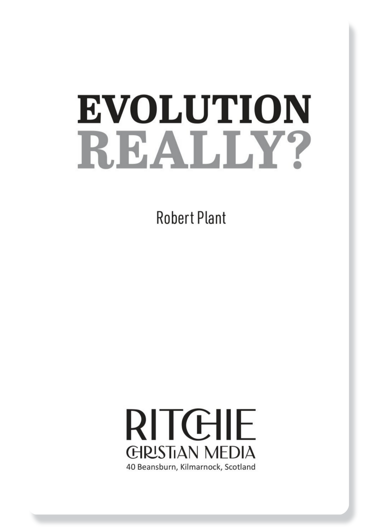 Evolution, Really?