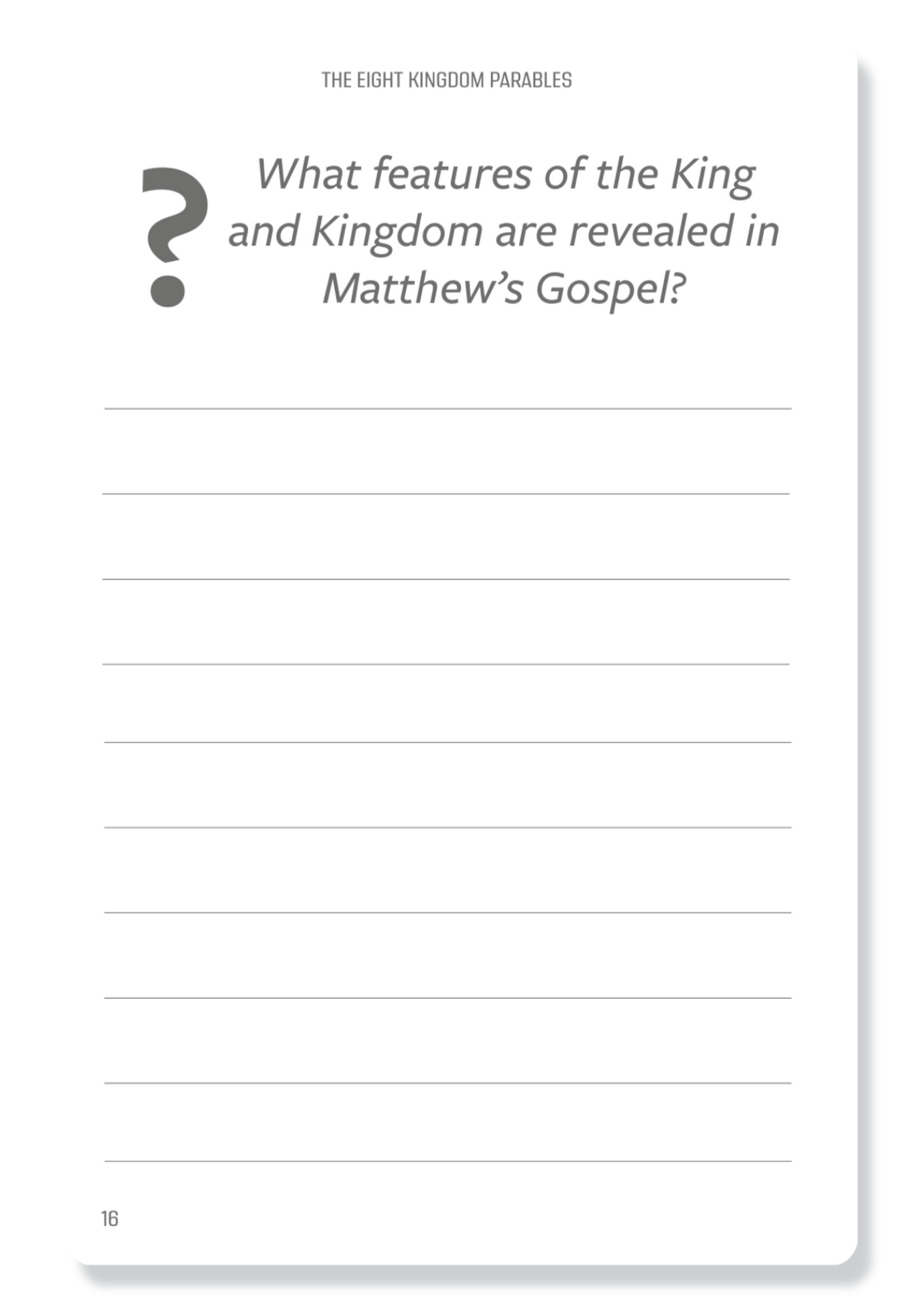 8 Kingdom Parables