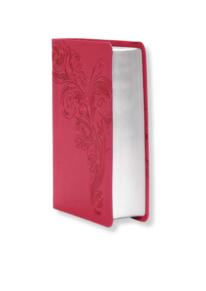 KJV Large Print Compact Reference Bible, Leathertouch (Pink)