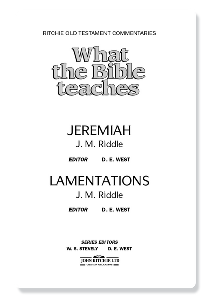 Jeremiah & Lamentations