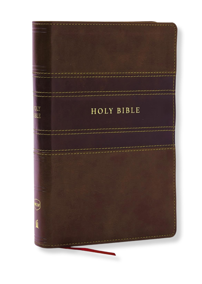 NKJV Personal Size Large Print Reference Bible (Brown)
