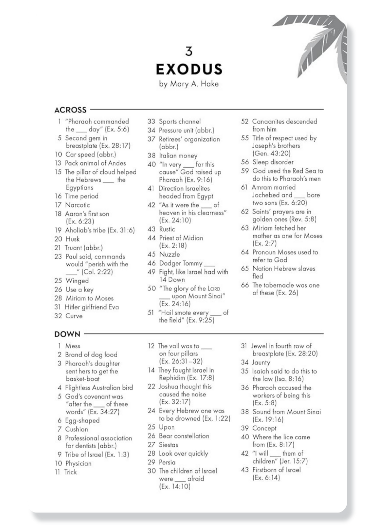 Relaxing Bible Crosswords