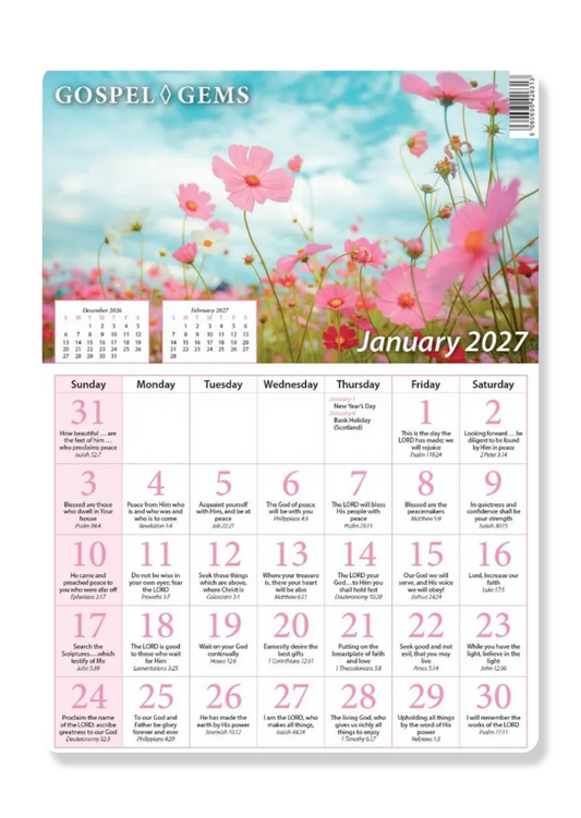 2027 Gospel Gems Calendar
