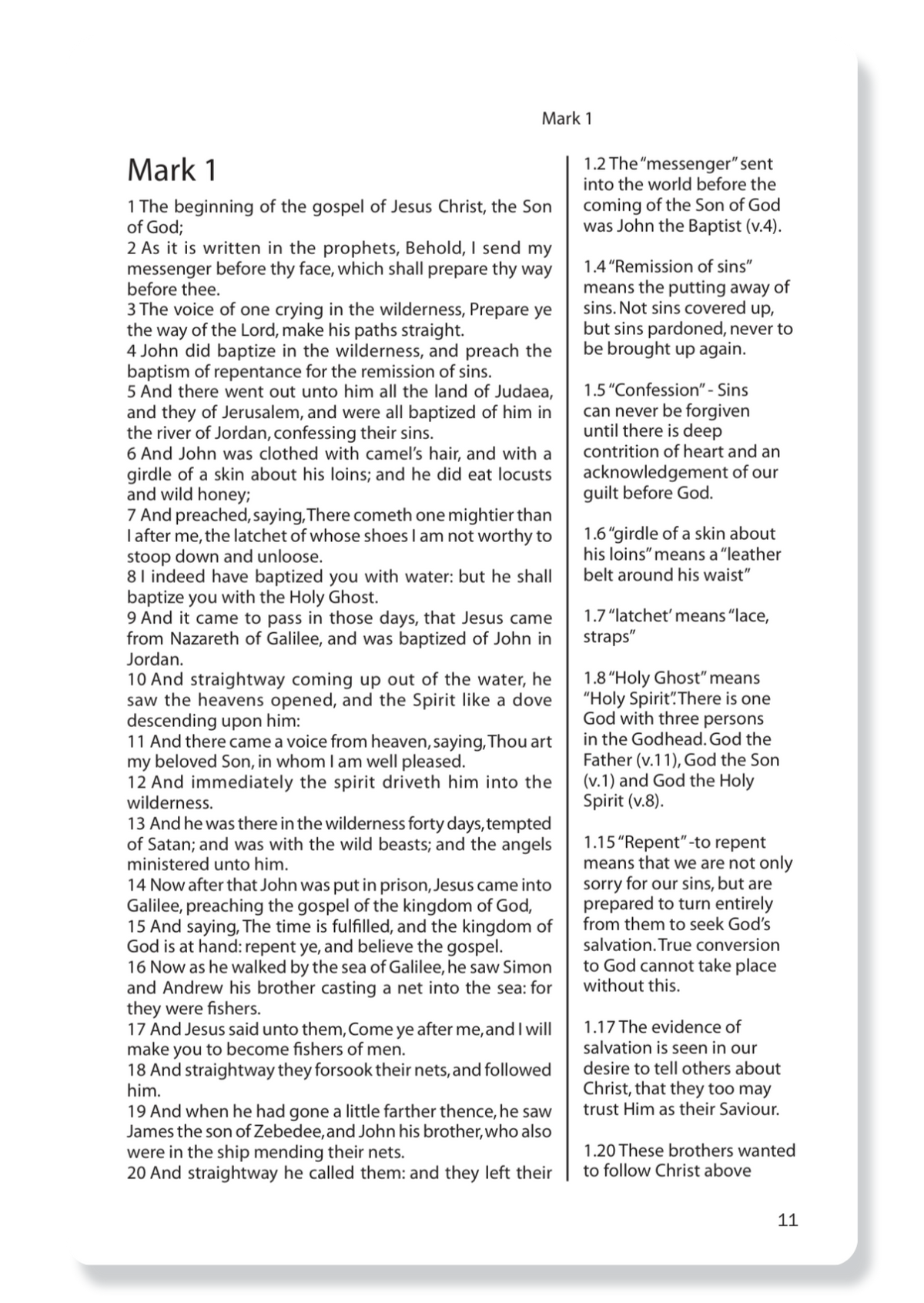 The Gospel of Mark, with Notes