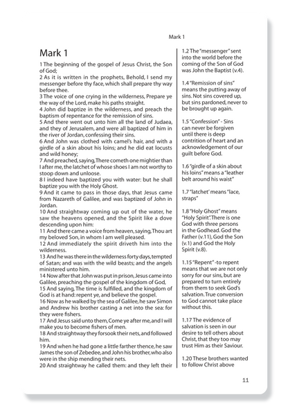 The Gospel of Mark, with Notes