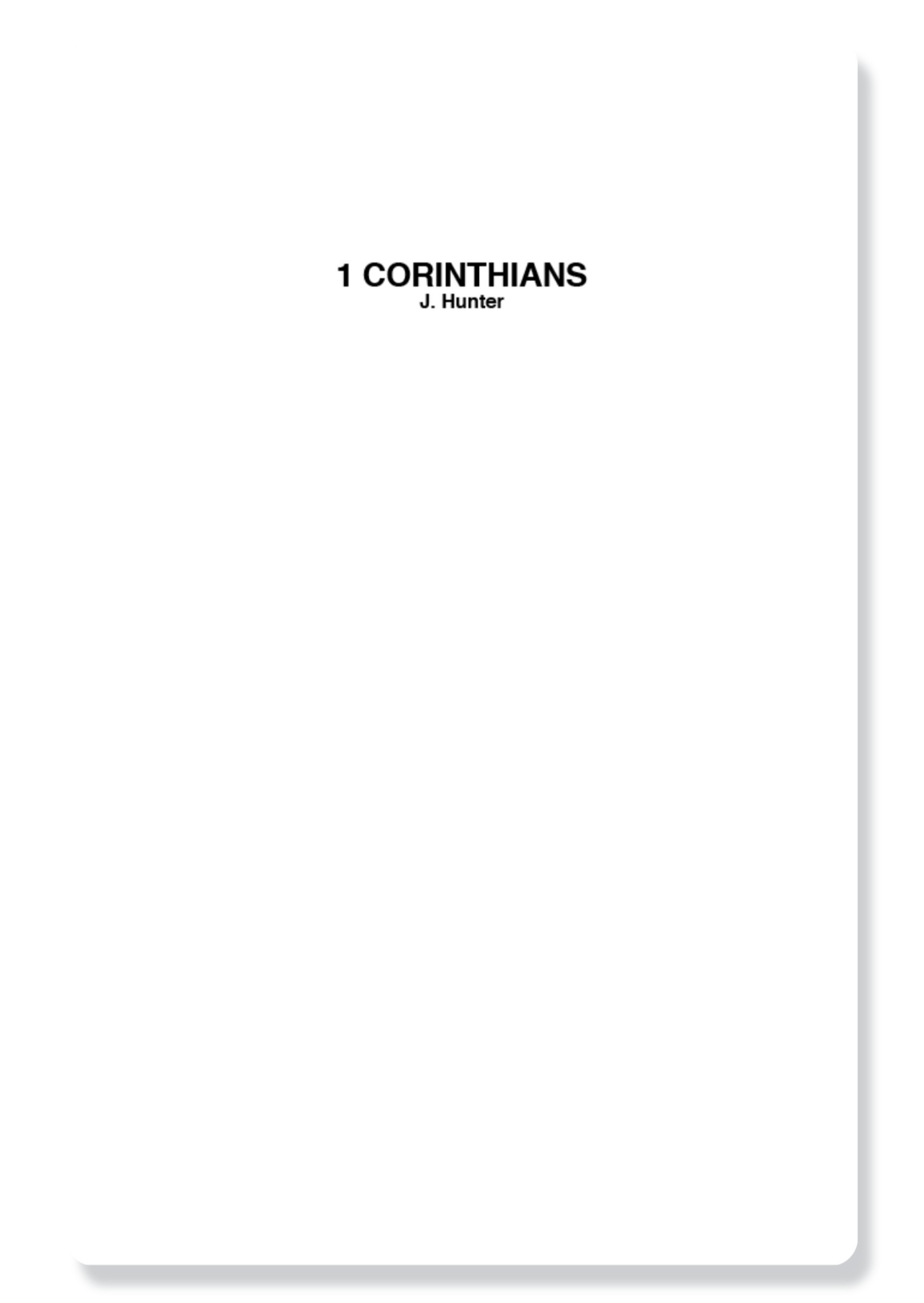 1 Corinthians & 2 Corinthians