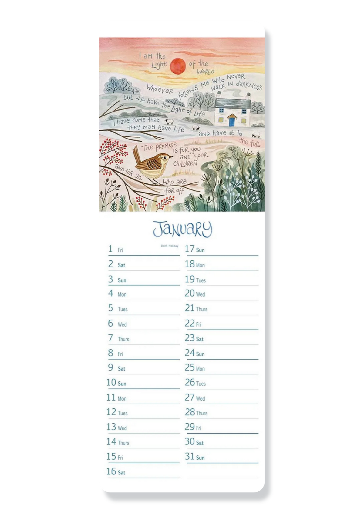 Hannah Dunnett Slim Calendar