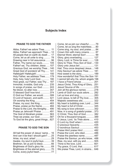 New Believer's Hymn Book