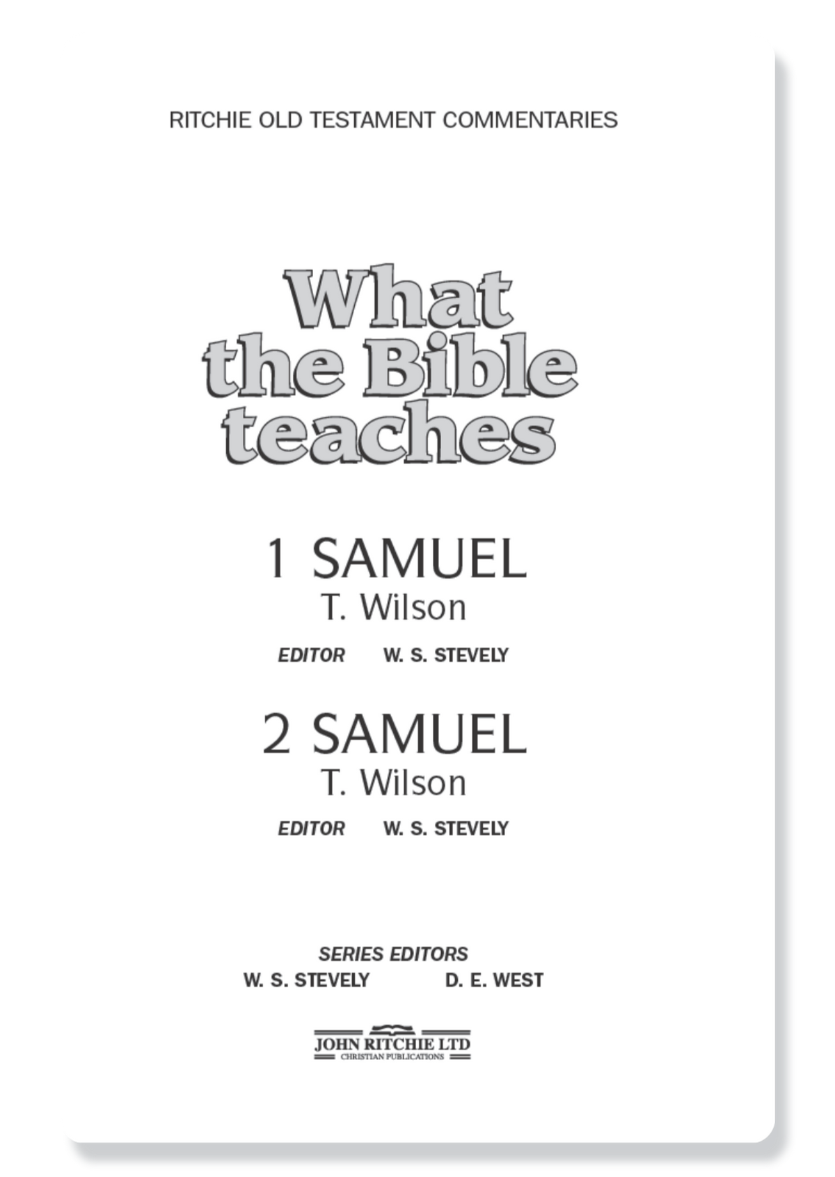 1 Samuel & 2 Samuel