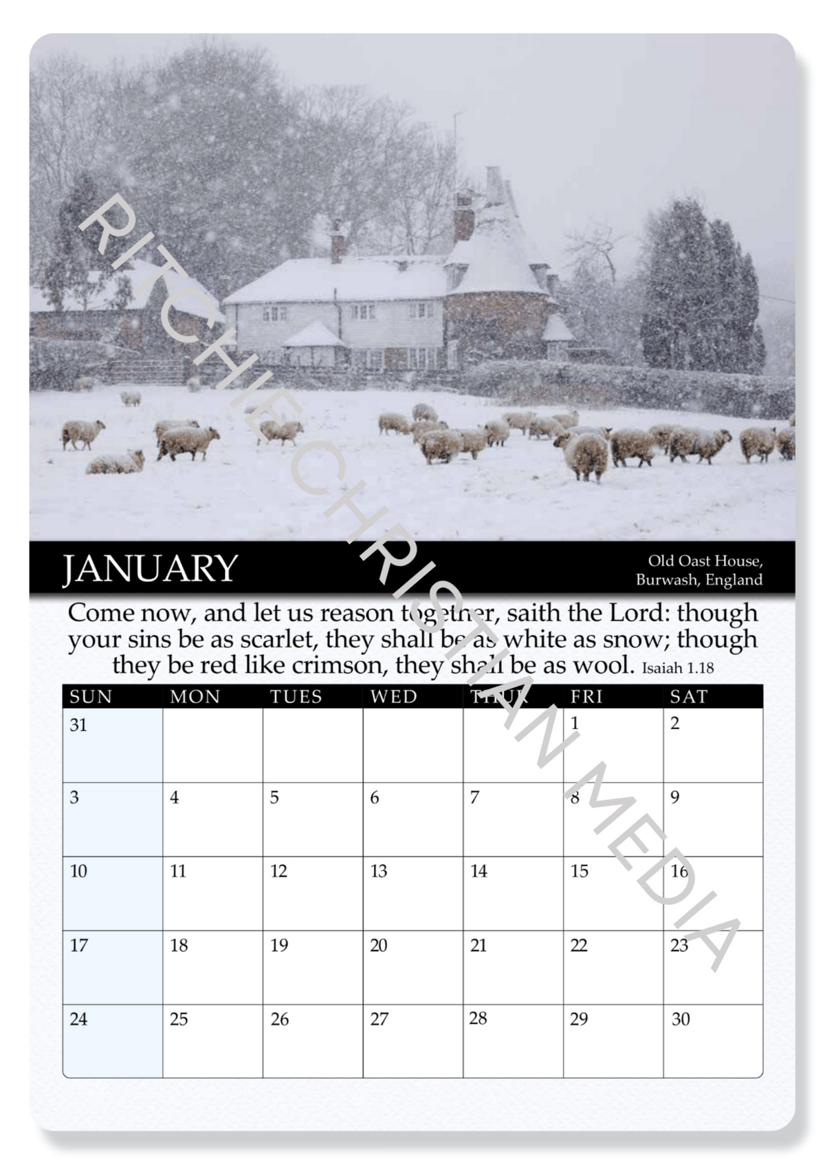 Gospel Calendar 2027