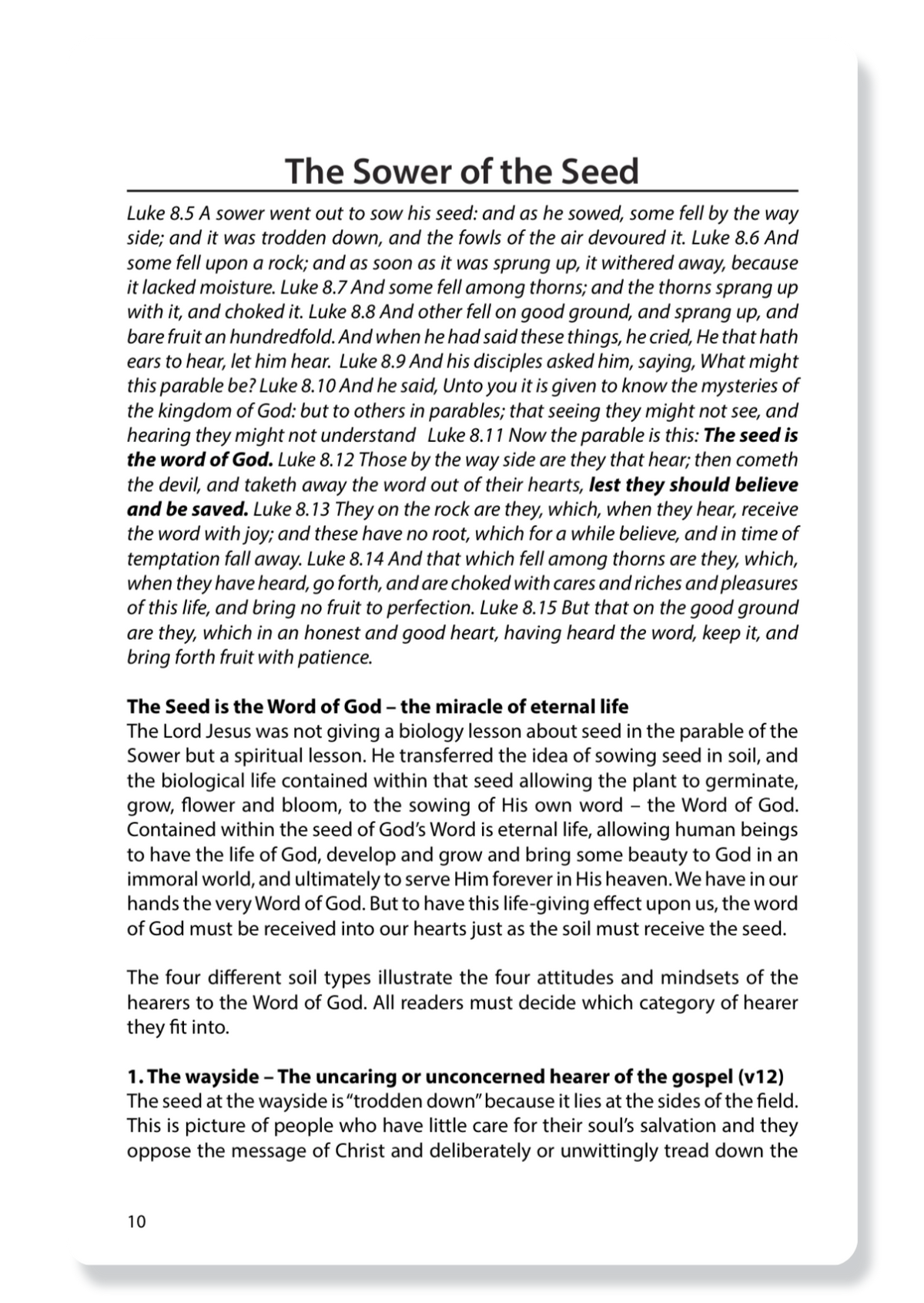 The Gospel of Luke, with Notes