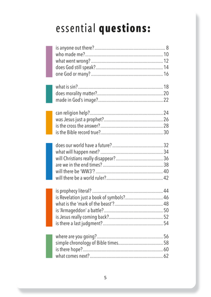 Essential Questions for End Times