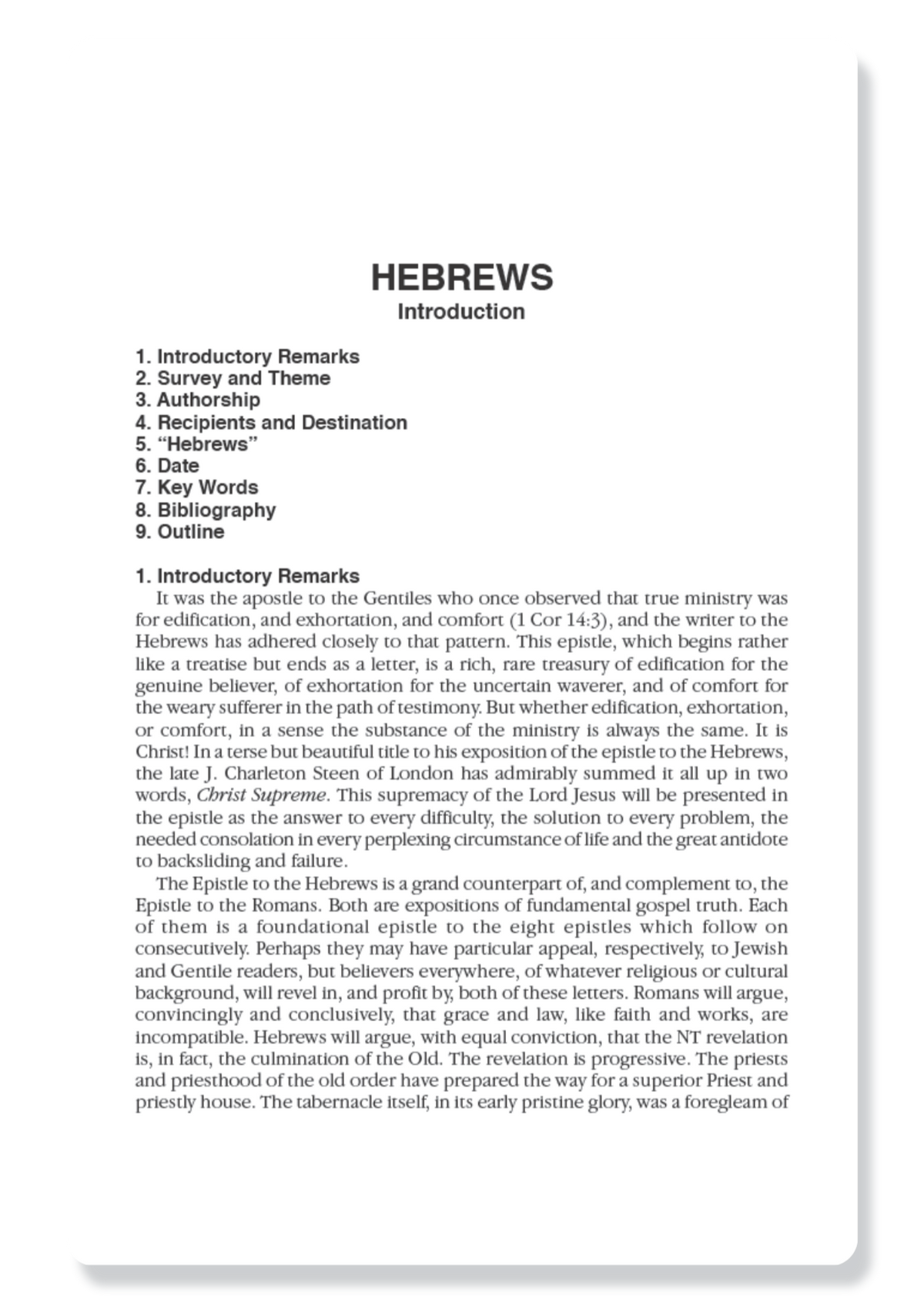 Hebrews