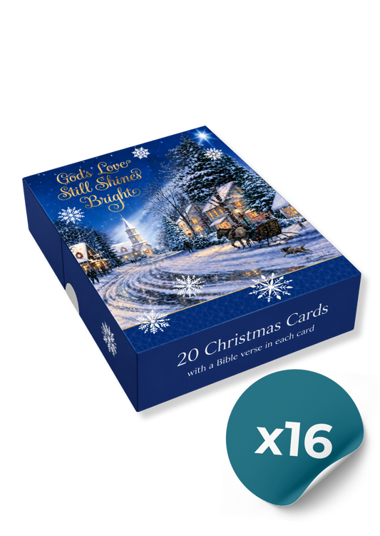 Thomas Kinkade Love Shines Boxed Christmas Cards (16 Cards)
