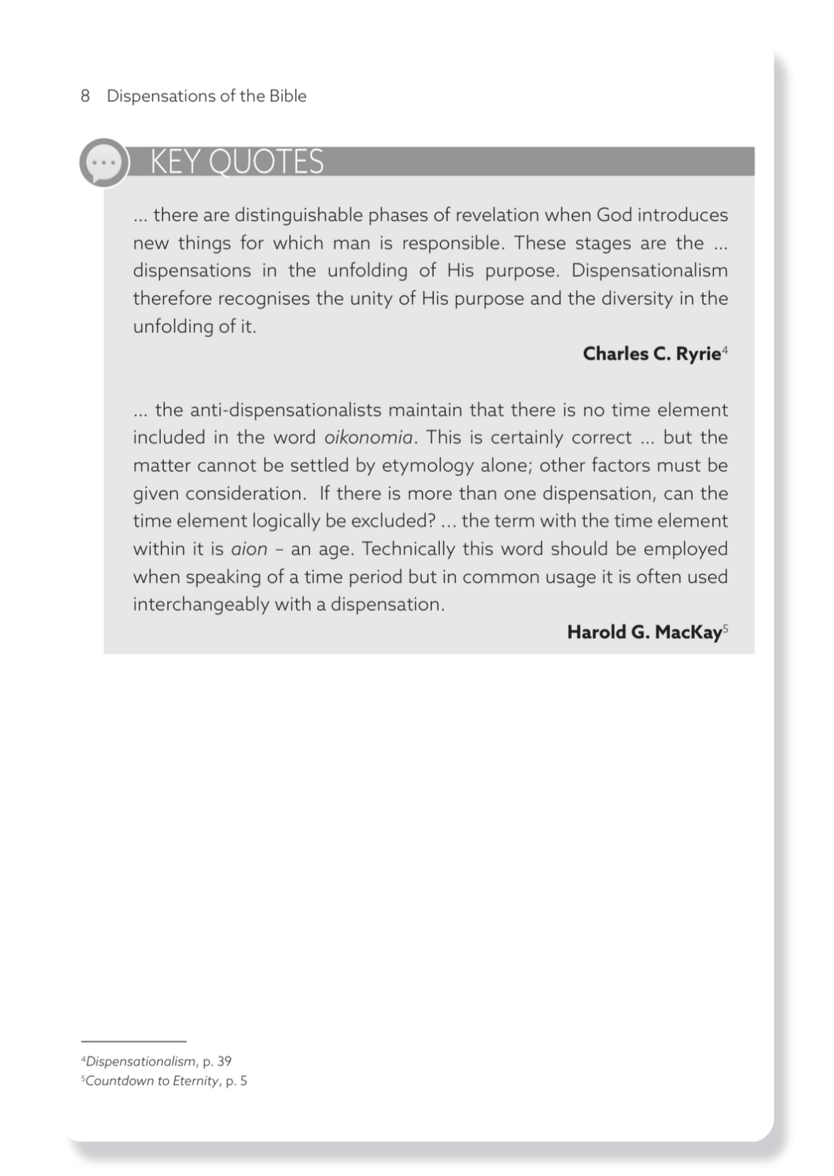 Book 8: The Dispensations