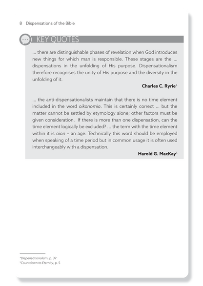 Book 8: The Dispensations