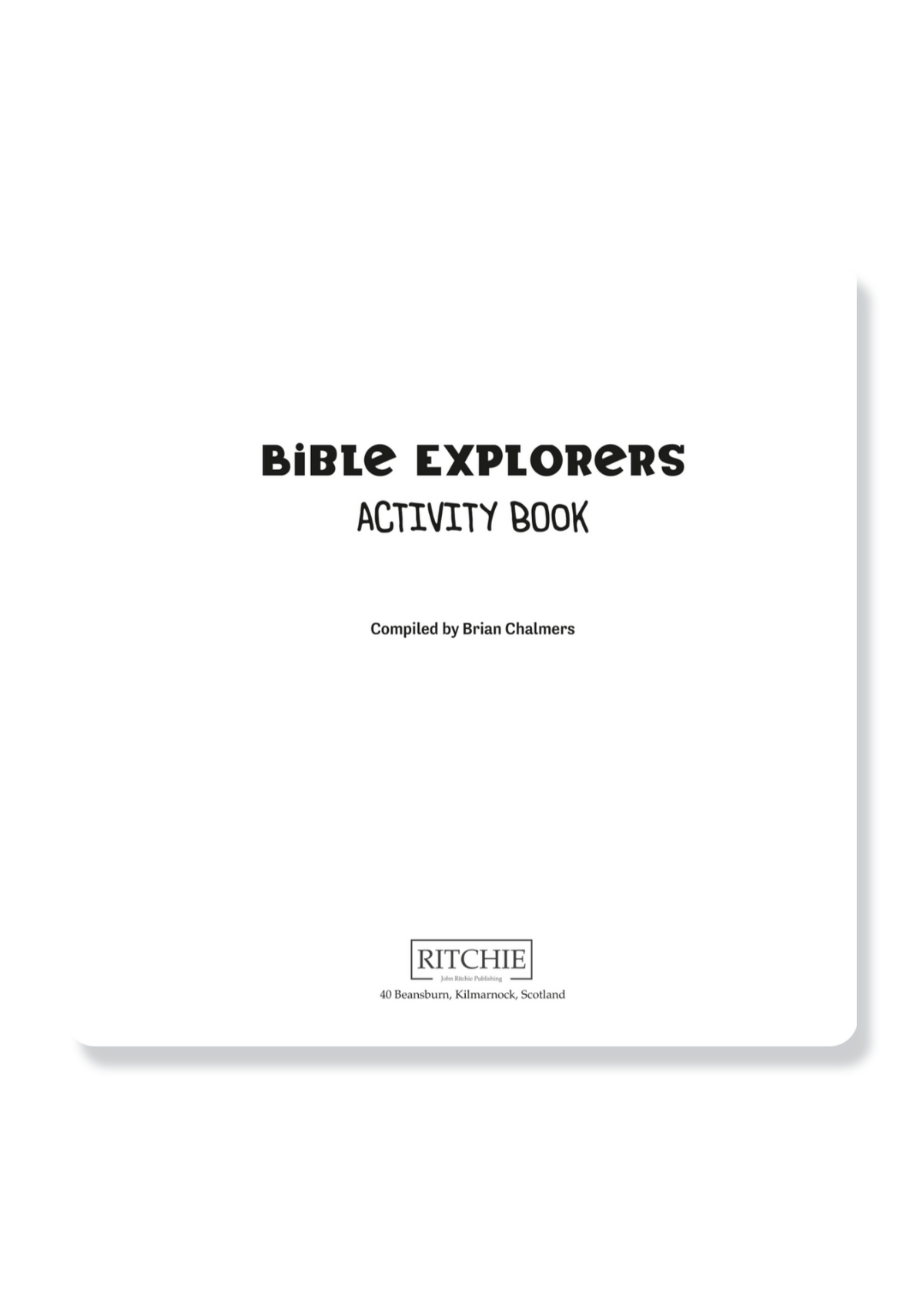 Bible Explorers Activity Book