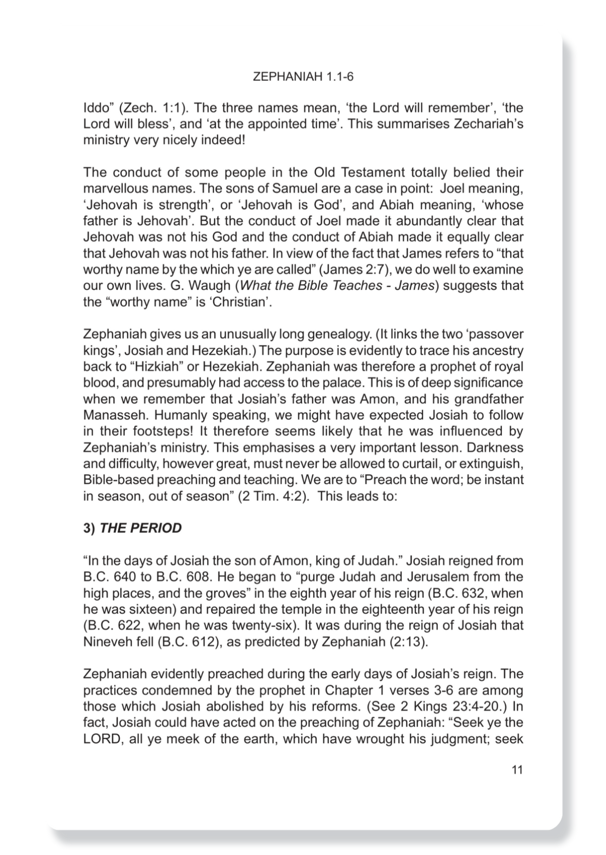Zephaniah, Haggai, Zechariah & Malachi