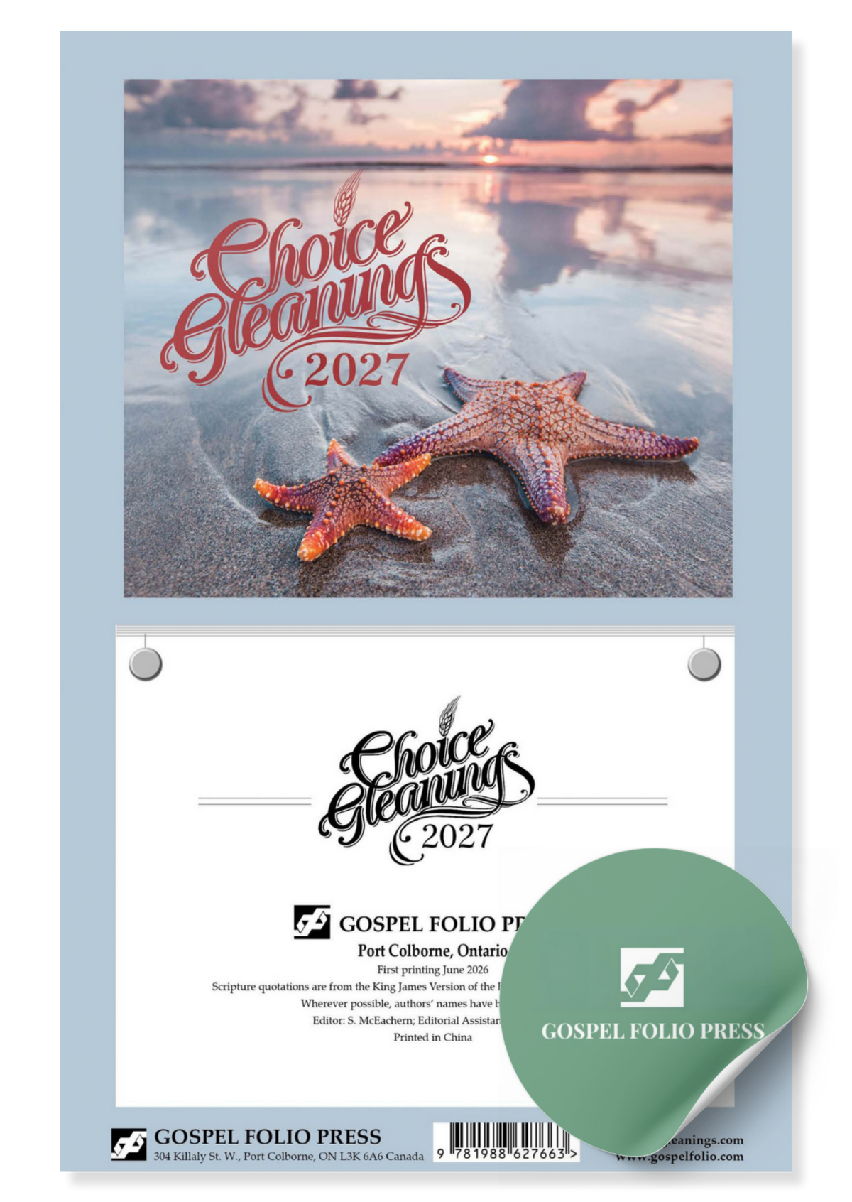 Choice Gleanings Wall Calendar 2027