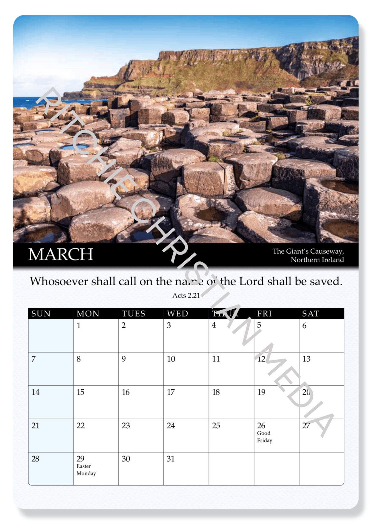 Gospel Calendar 2027