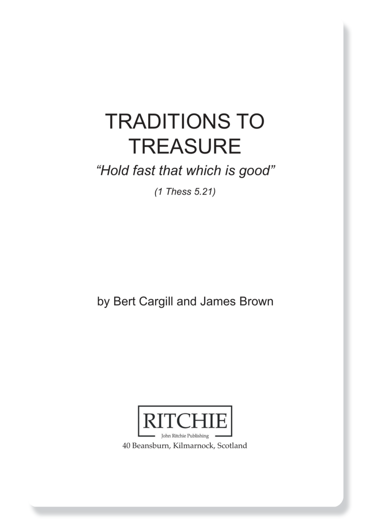 Traditions To Treasure