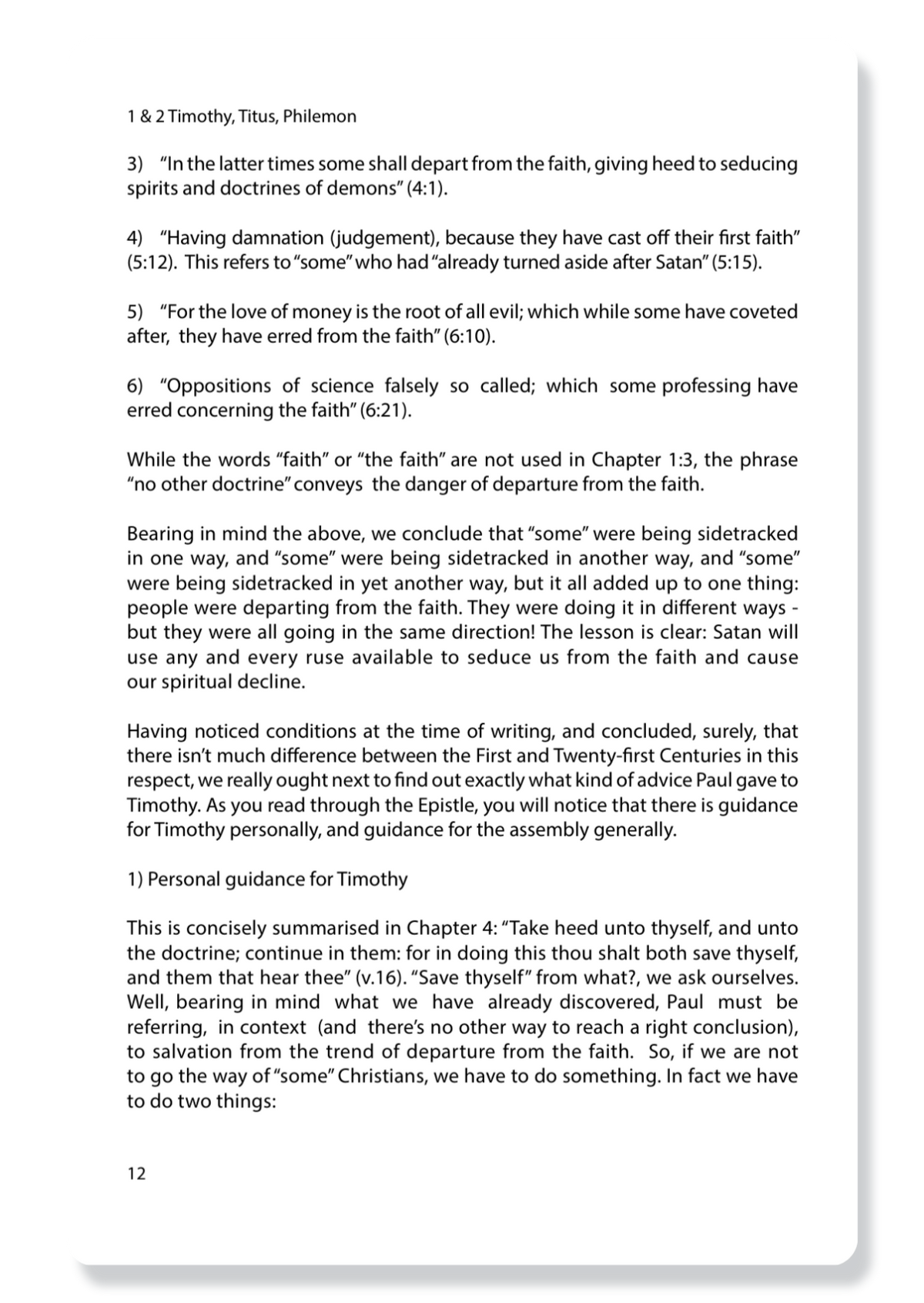 1 Timothy, 2 Timothy, Titus & Philemon