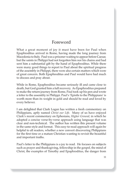 Philippians: Christ Our Life