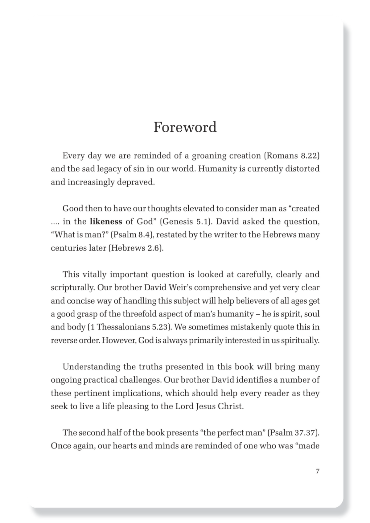 Man's Humanity Christ's Manhood