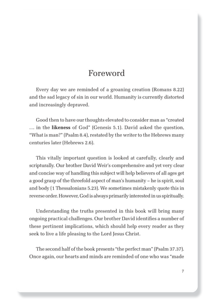 Man's Humanity Christ's Manhood